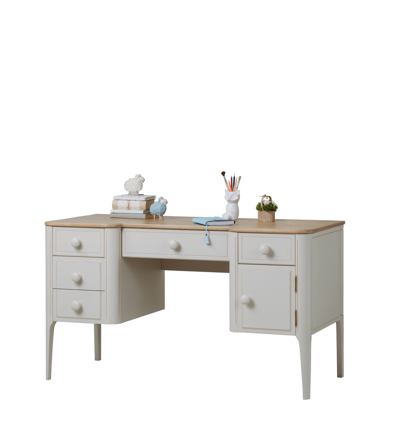 Стол 5 ящиков письменный Бетти №2