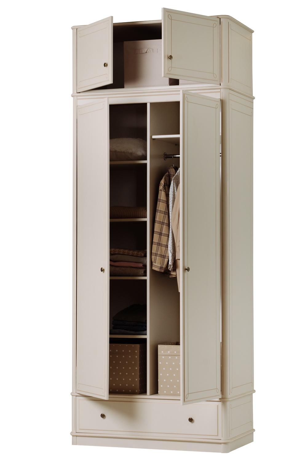 Шкаф Бетти 2 створчатый №2 с антресолью