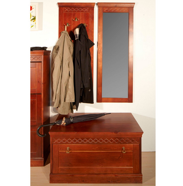 Зеркало прямоугольное тёмное Дания №2