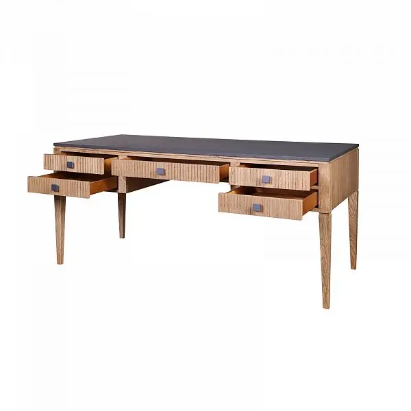 (3.2.3) Стол письменный с 5 ящиками дуб "Фокстрот" 005B (дуб натуральный/бетон)