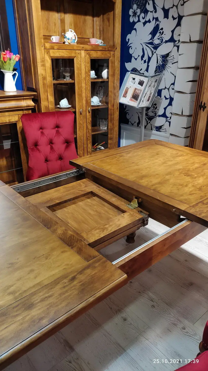 Стол дуб Луи Филипп обеденный ОВ 02 раскладной