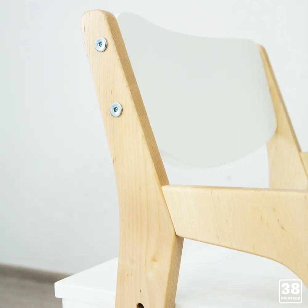 Стул массив березы Rabbit Wood Вуди лак-белый