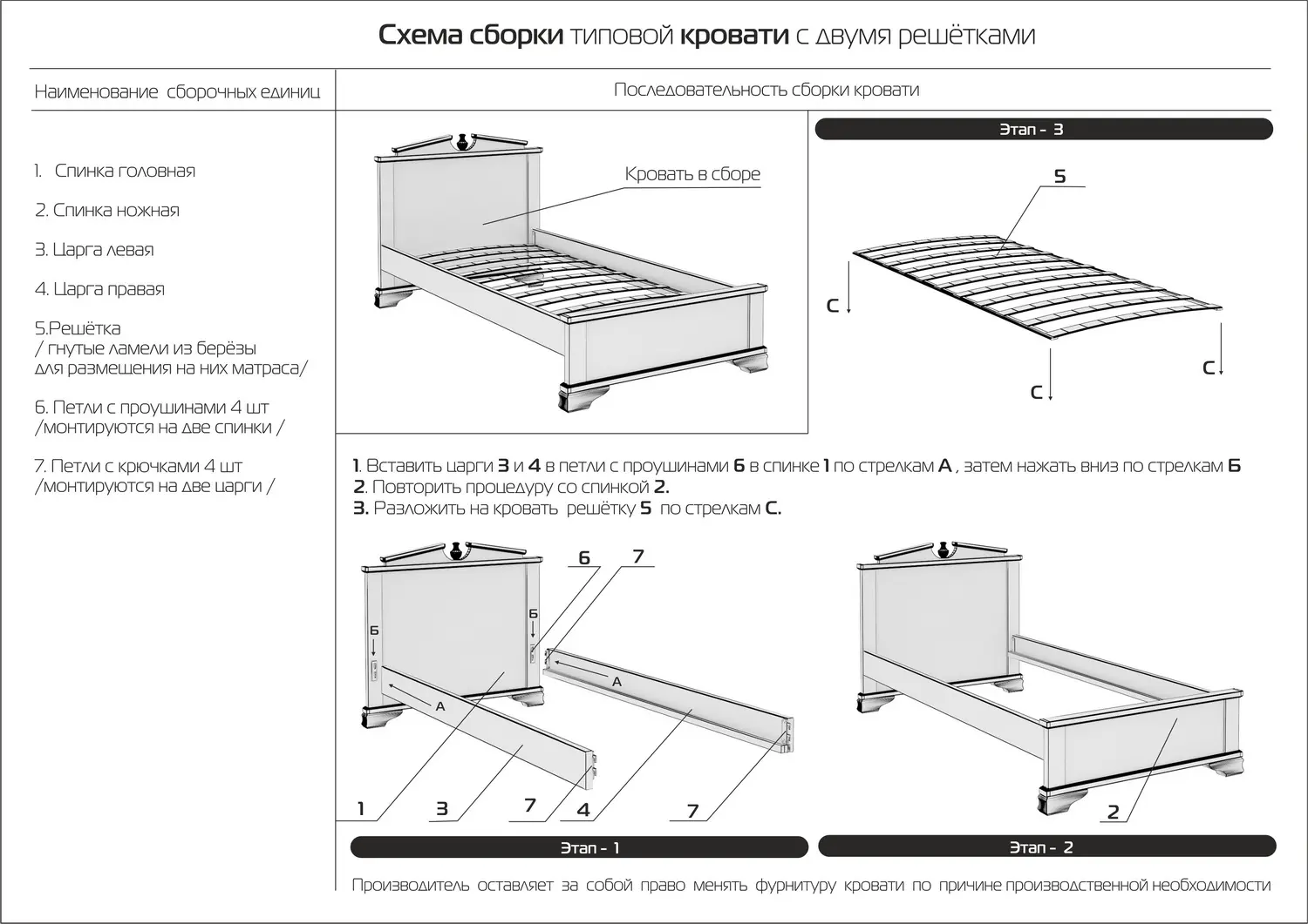 Кровать Верона 1200х2000