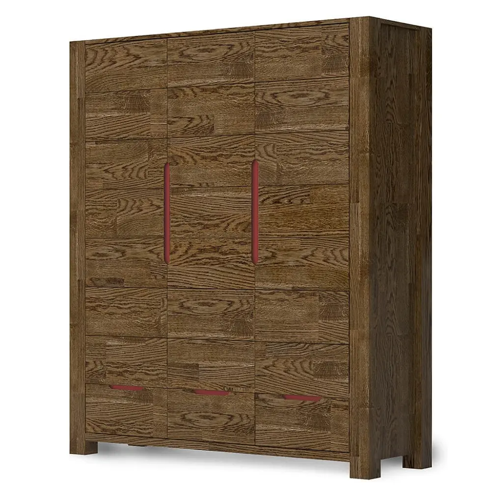 Шкаф 3 створчатый из дуба Рива 3-створчатый