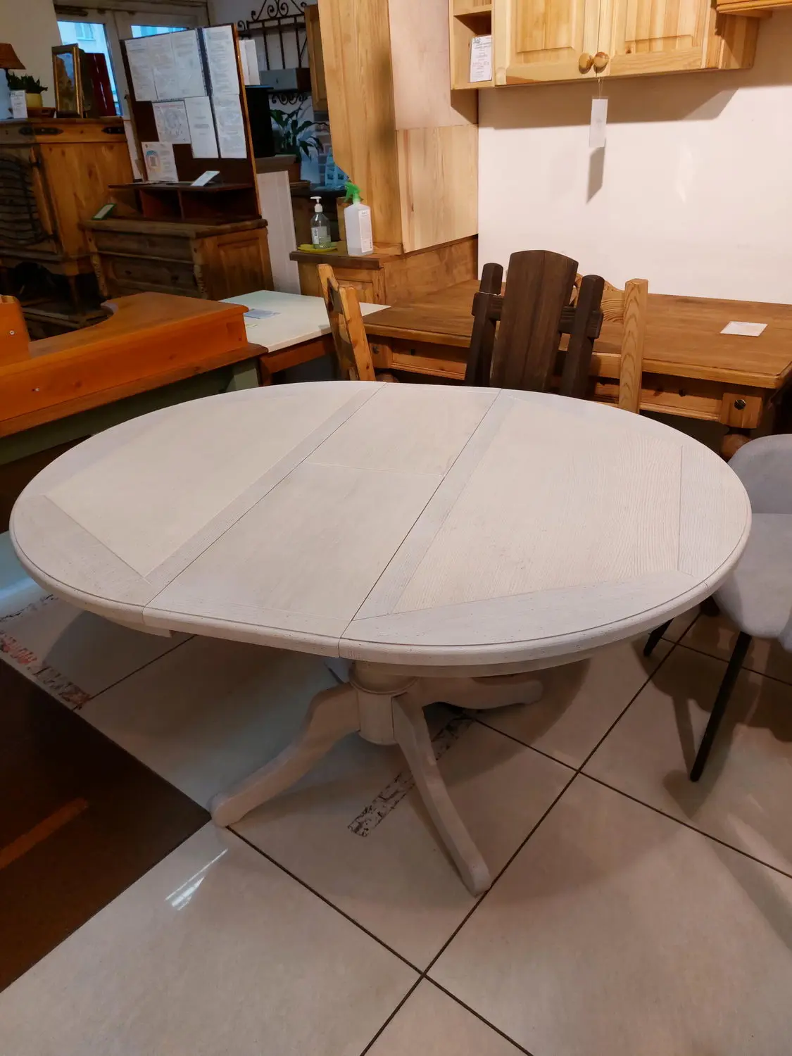 Стол круглый Луи Филипп обеденный ОВ 03 раскладной