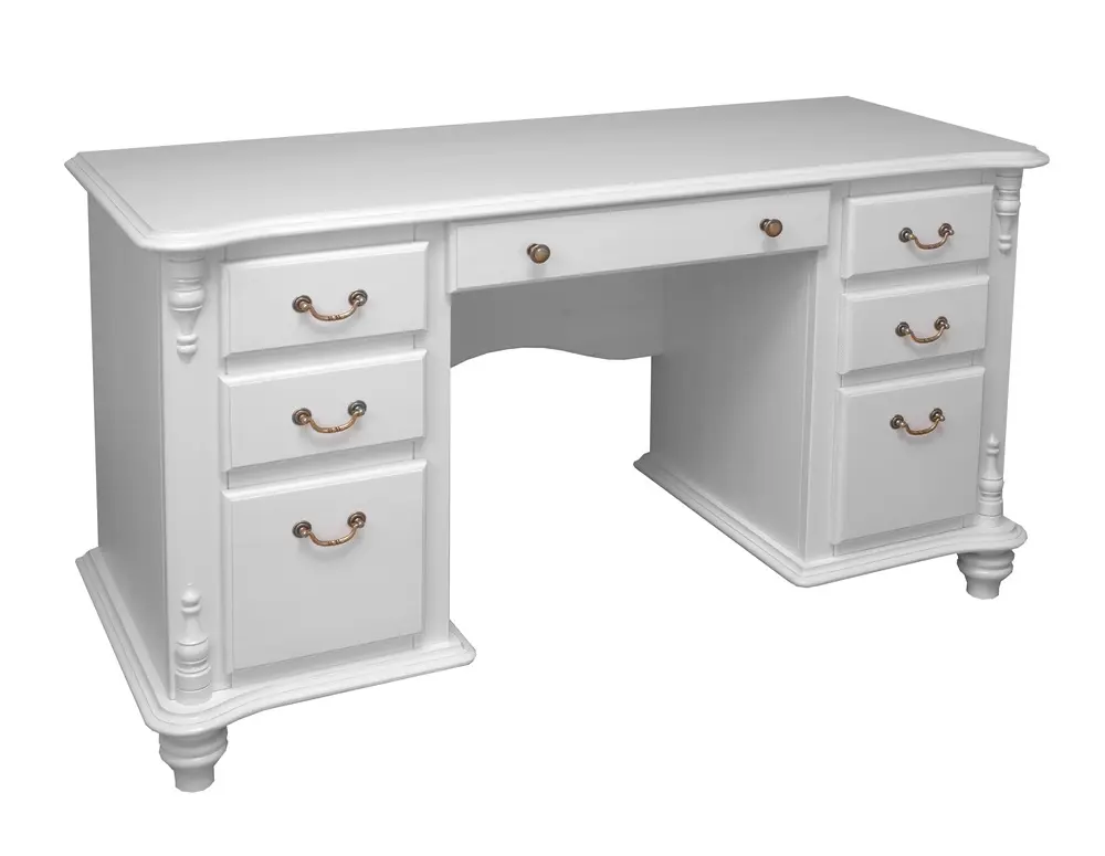 Стол массив сосны Скандия 2-х тумбовый малый 8.2.01