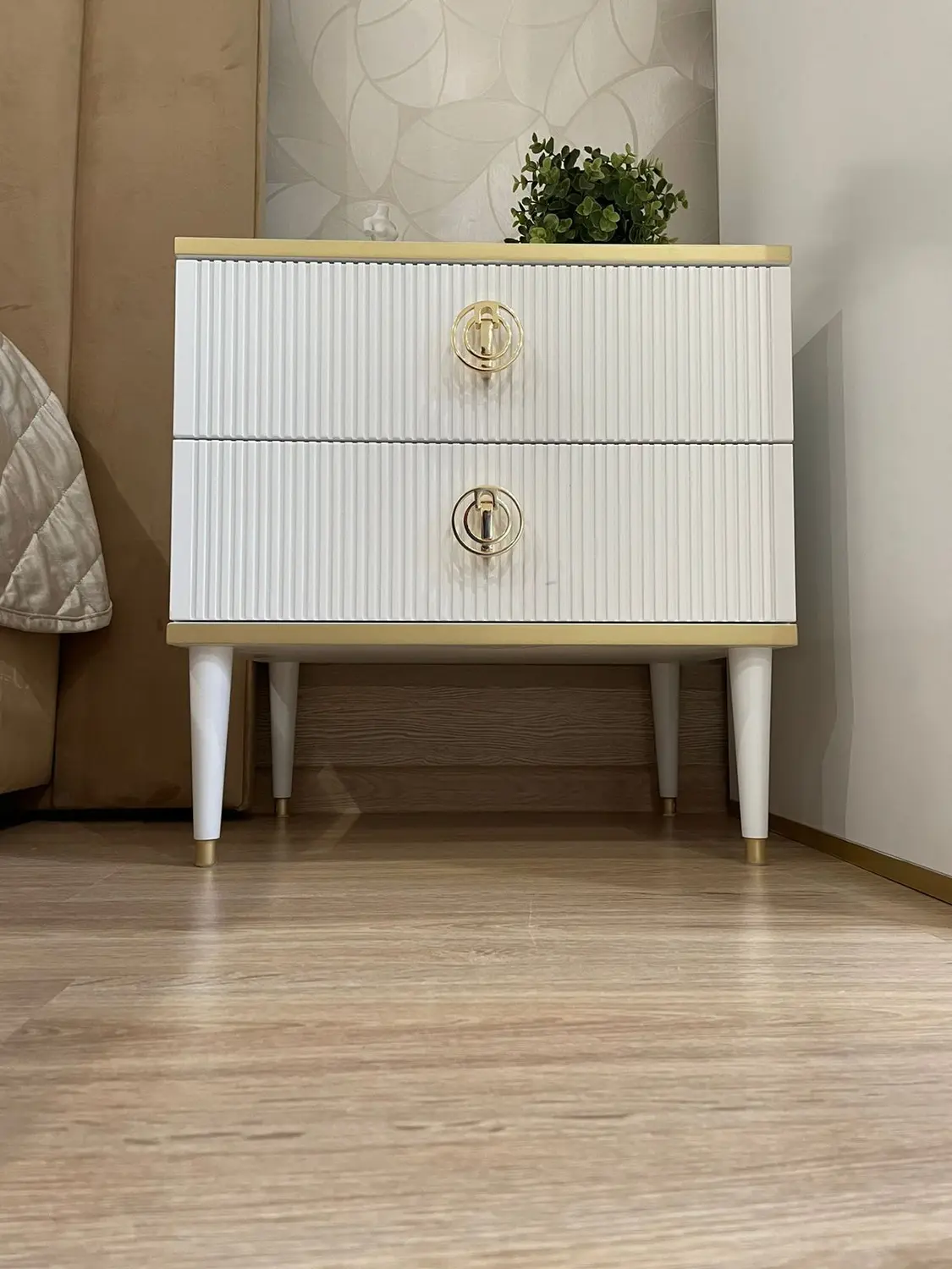 Тумба Глория прикроватная 2 ящика