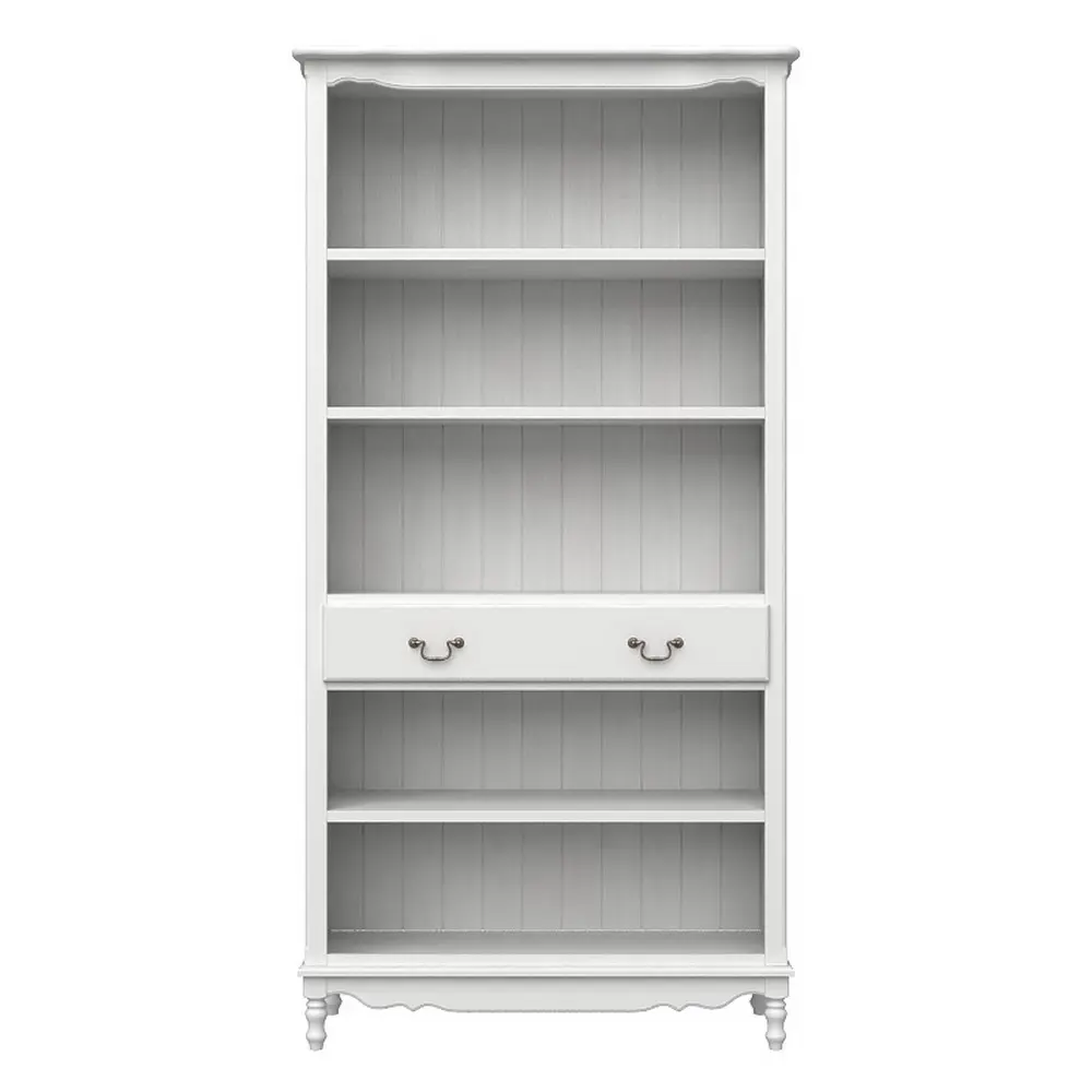 Стеллаж белый с ящиком Верден широкий