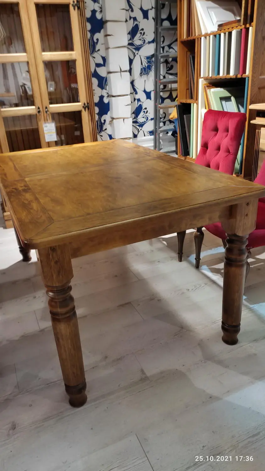 Стол дуб Луи Филипп обеденный ОВ 02 раскладной