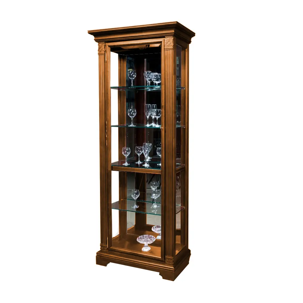 Шкаф Порто с витриной ГМ 5901Е, беловежский орех