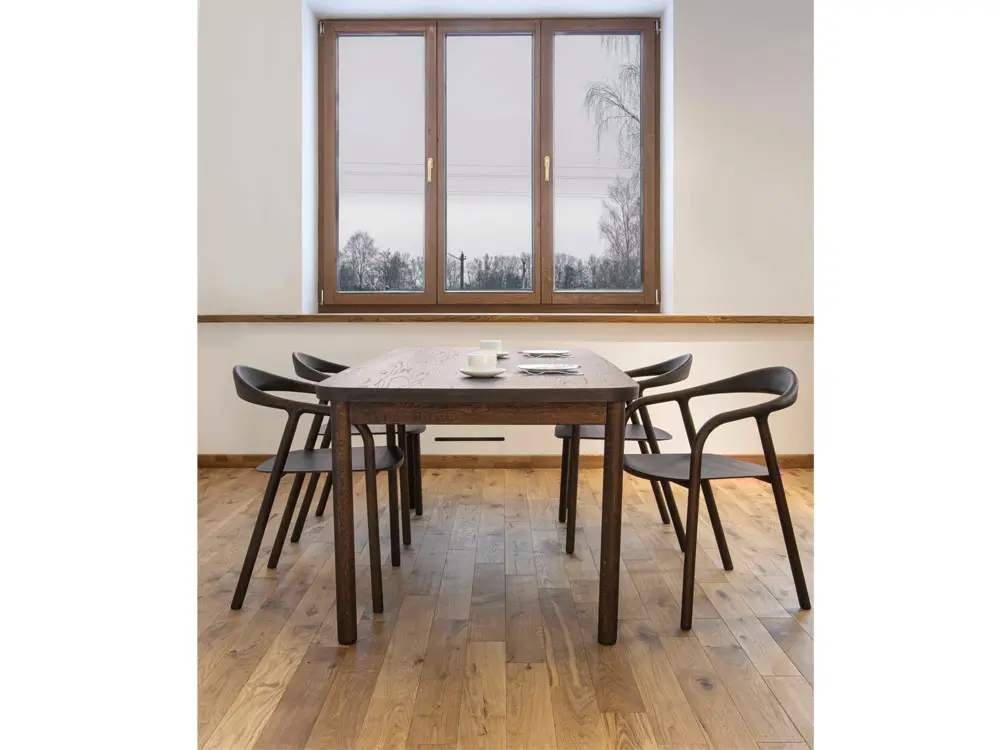 Стол чёрный Вита обеденный 1600