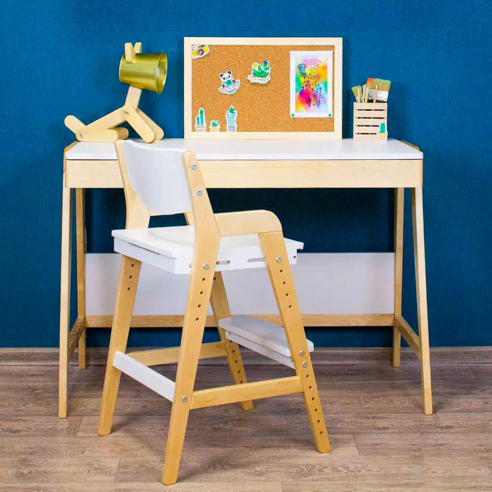 Стол массив березы Rabbit Wood Вуди белый