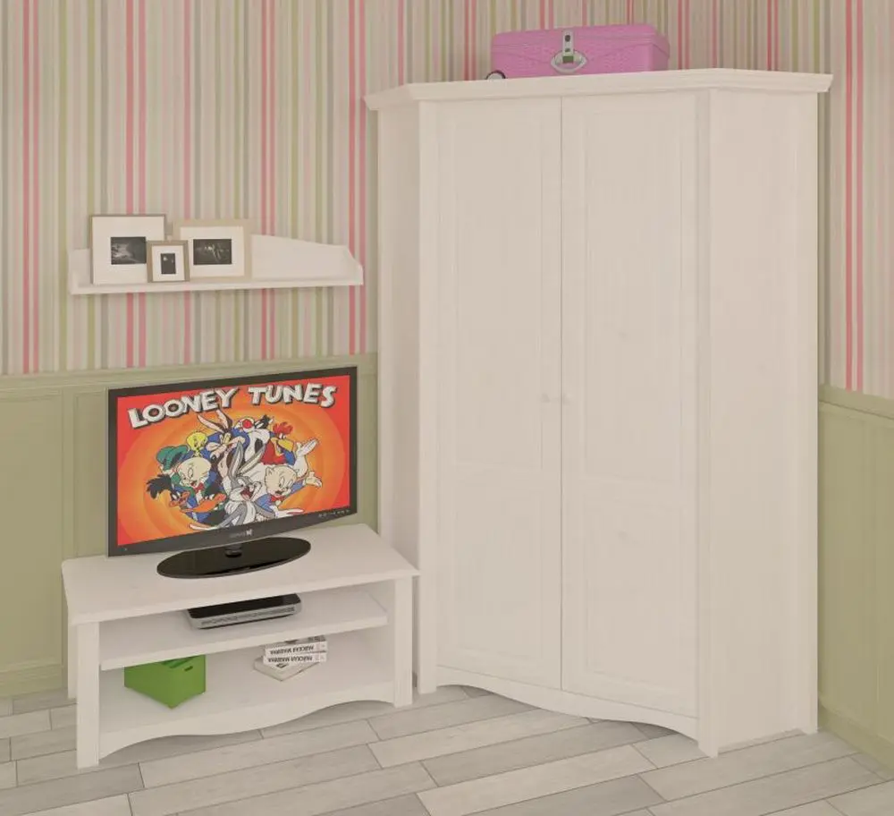 Угловой шкаф из сосны Милано