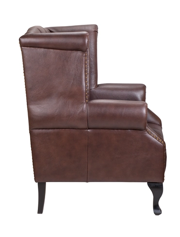 Каминное кожаное кресло Royal Brown