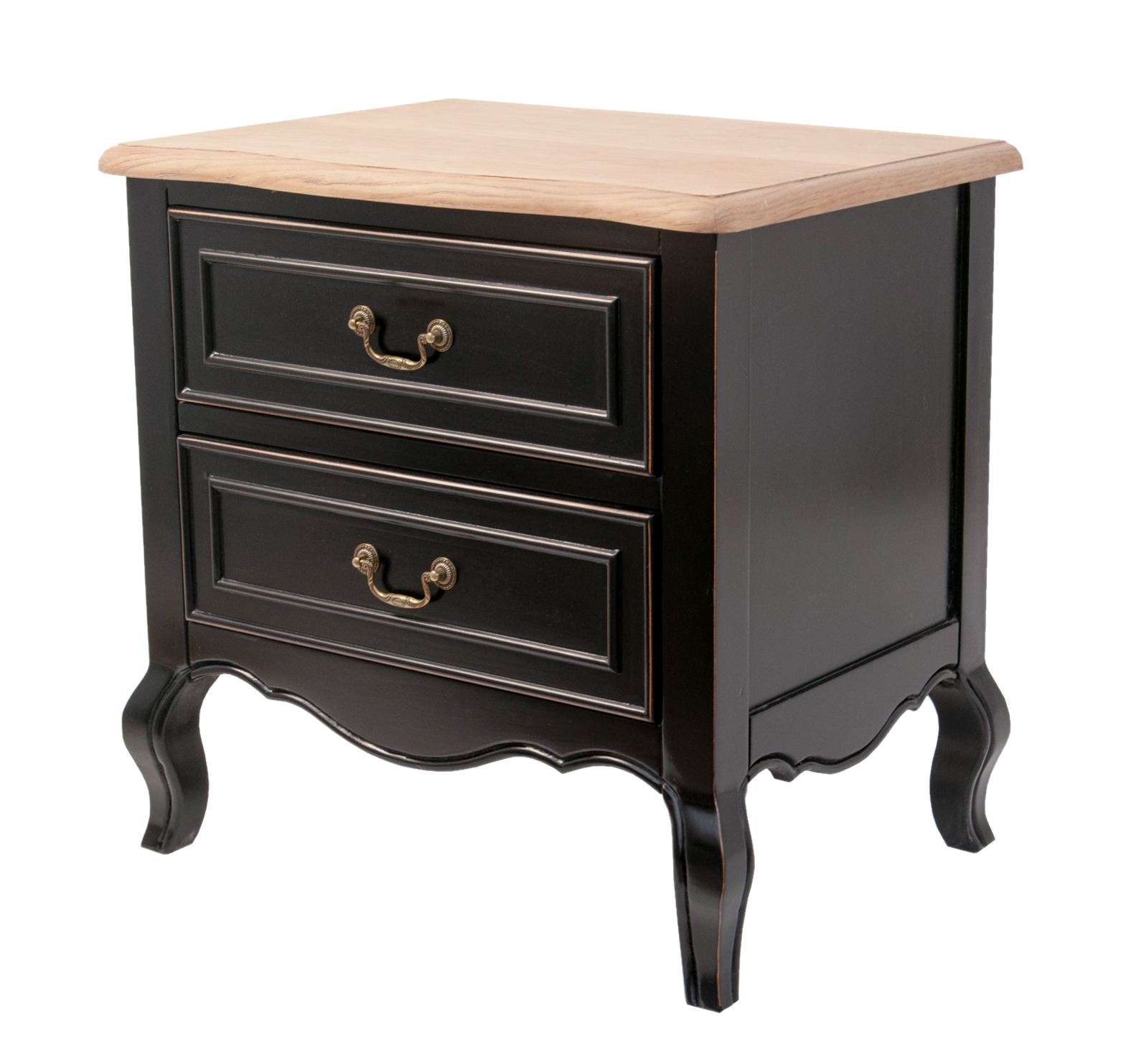 Тумбочка Черная тумба Loris английская классика