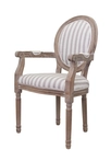 Мягкий стул с подлокотниками Volker Arm Pinstripe