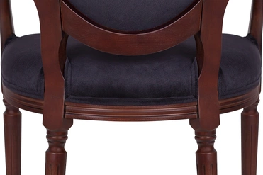 Мягкий стул с подлокотниками Delo Kora Arm Black