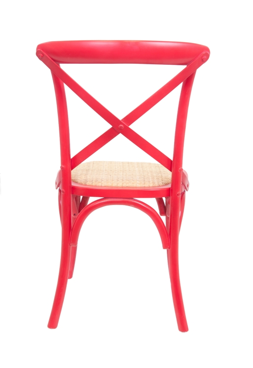 Стул ретро Cross Back Red