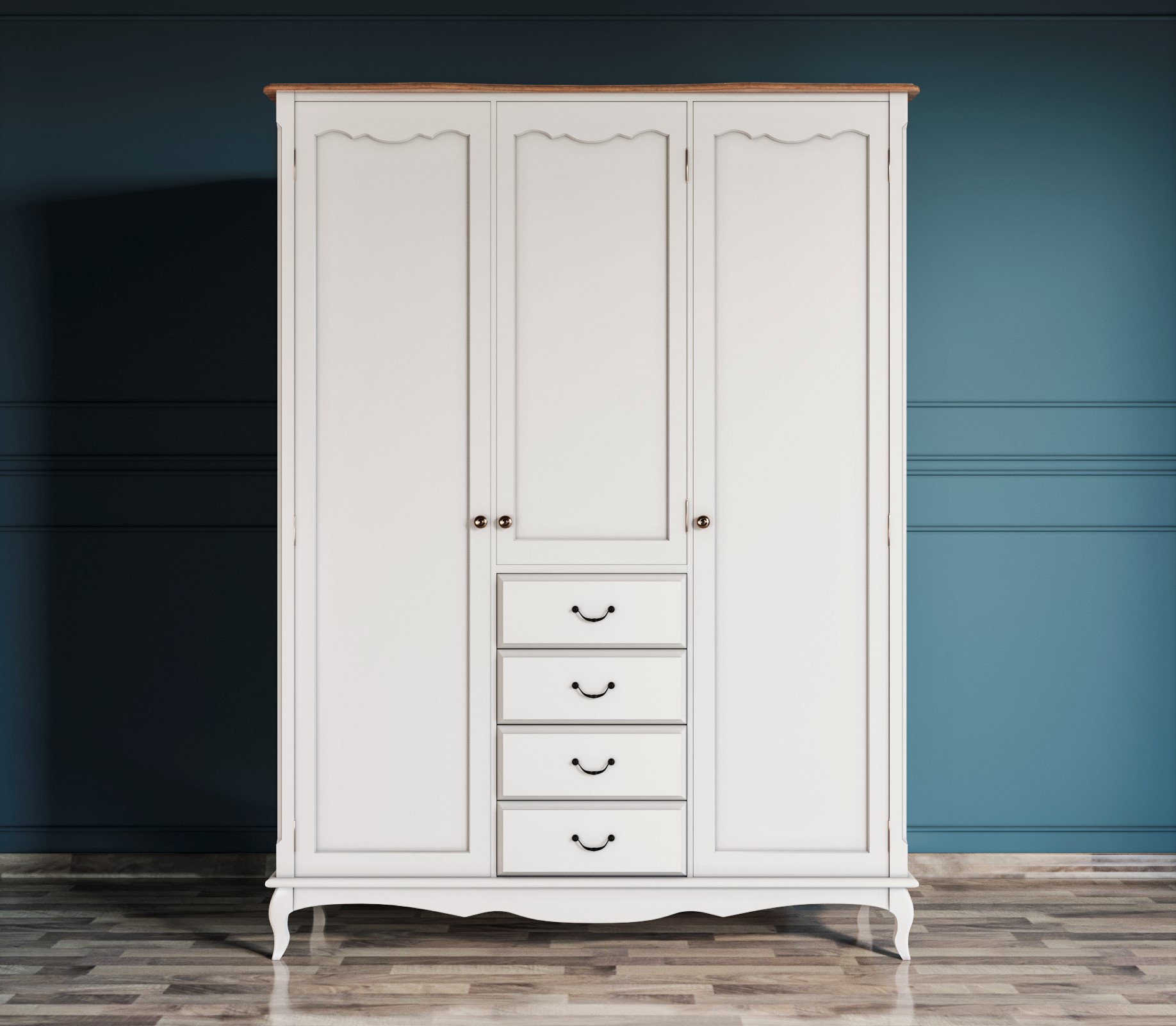 Шкаф Leontina для одежды с ящиками