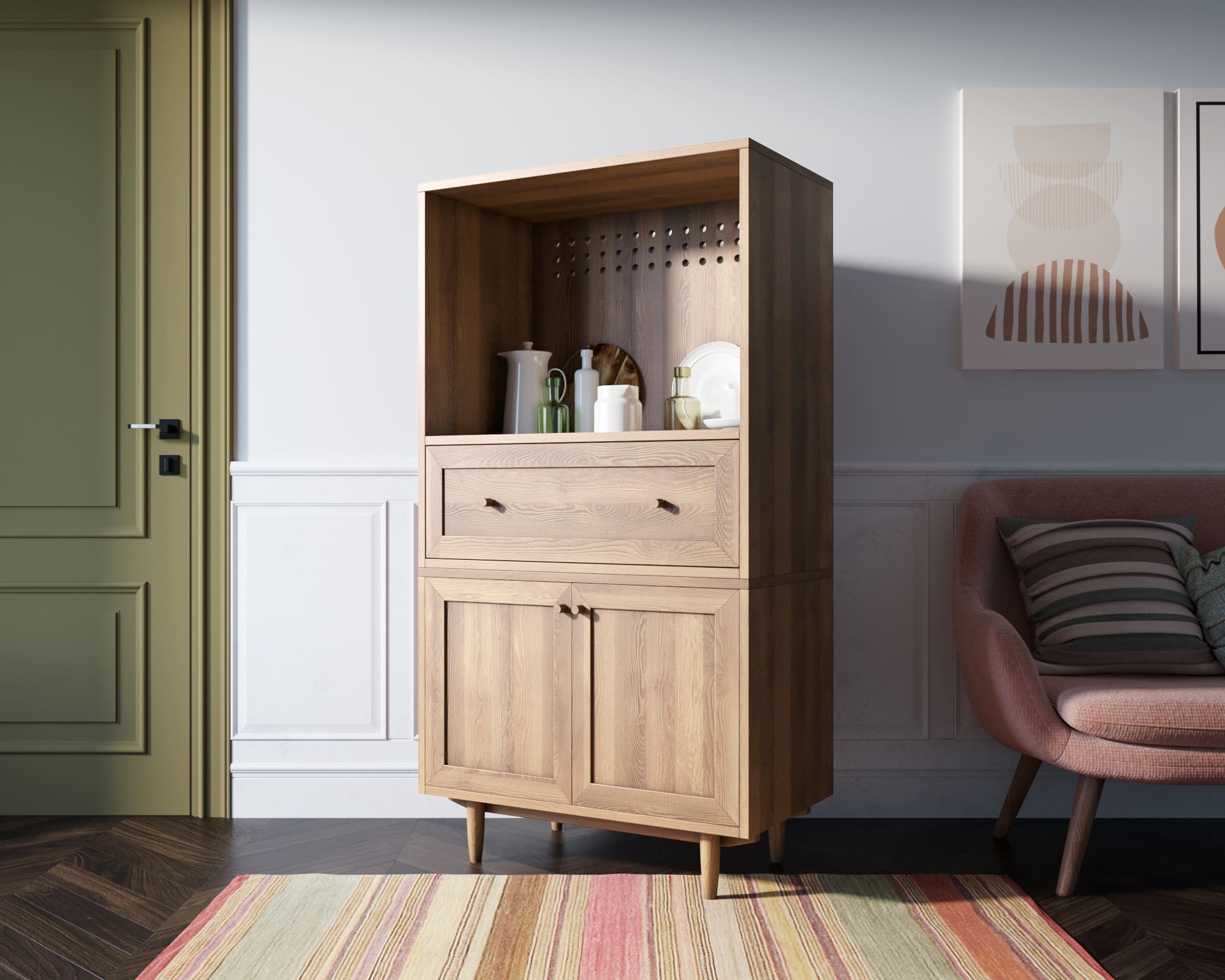 Шкаф 1 ящик комби "Smart" module 01-04