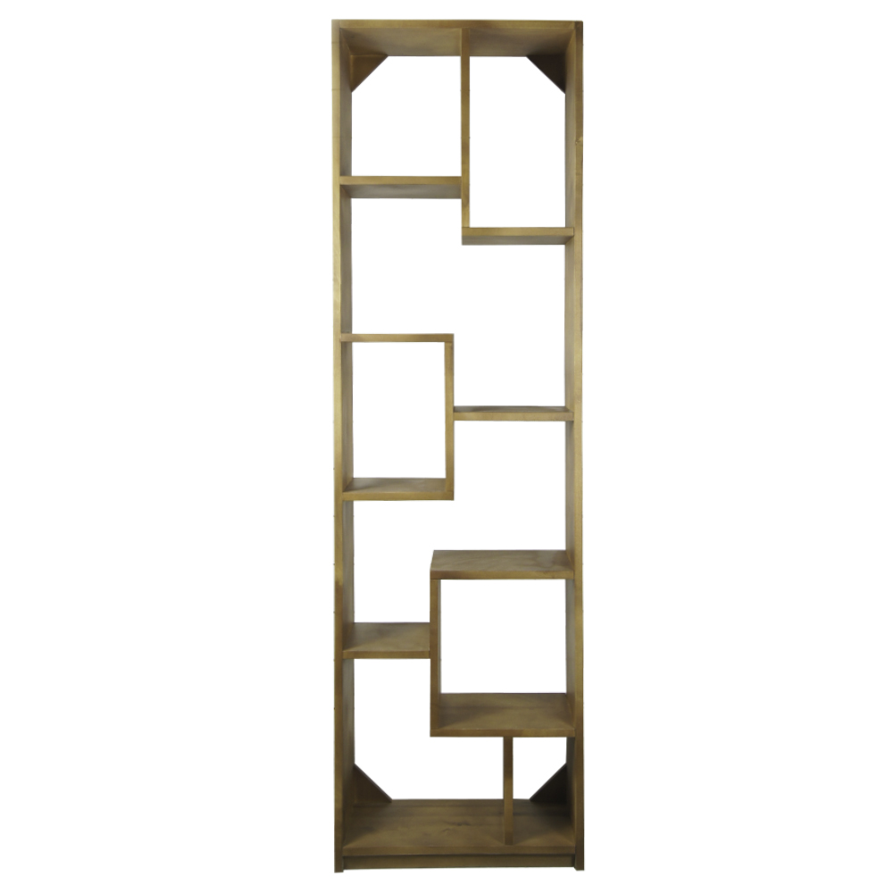 Узкий стеллаж в стиле Лофт "Aquarelle" из массива