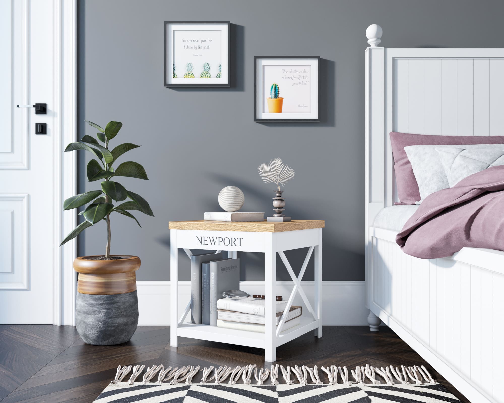 Тумба прикроватная массив в стиле Прованс "Palermo"