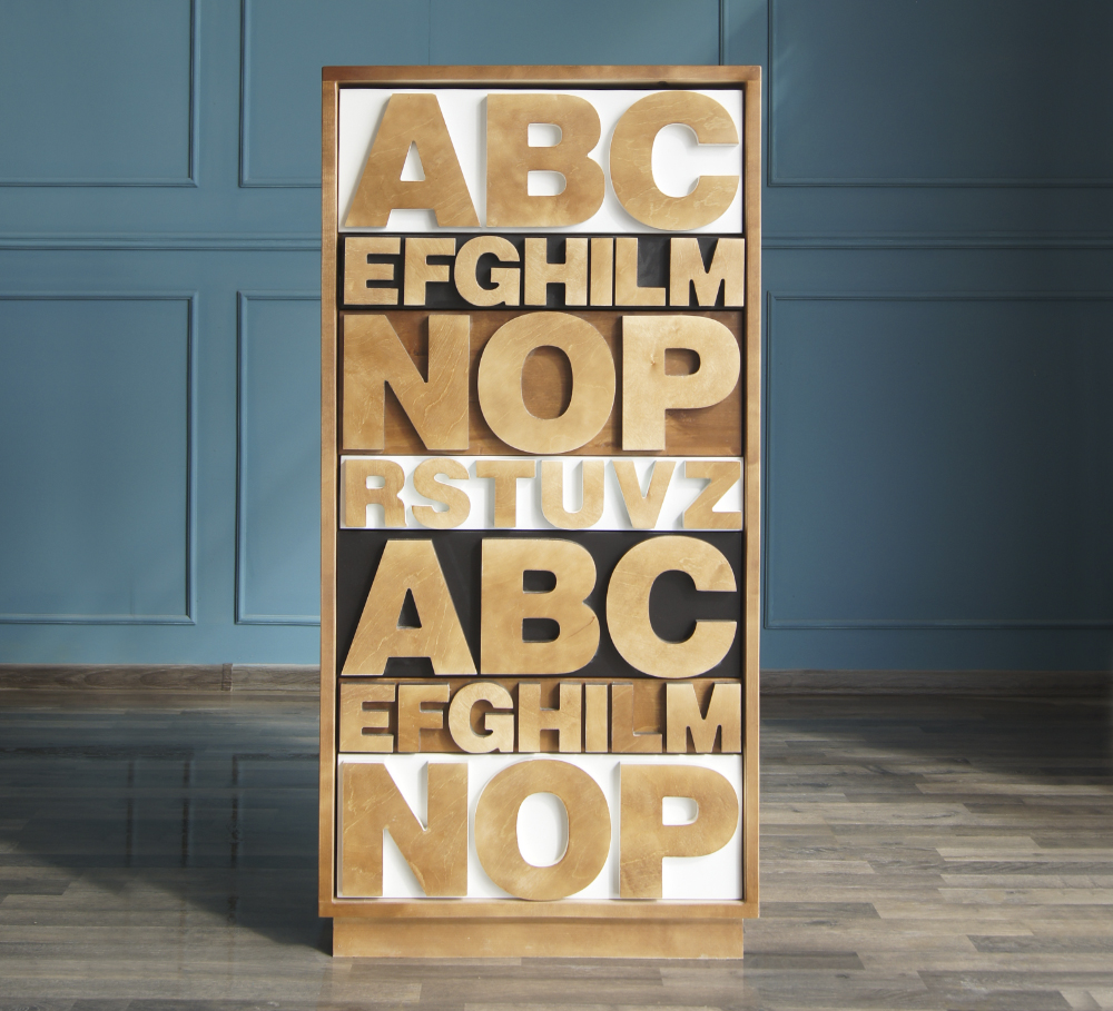 Комод с 7 ящиками массив дерева "Alphabeto Birch"