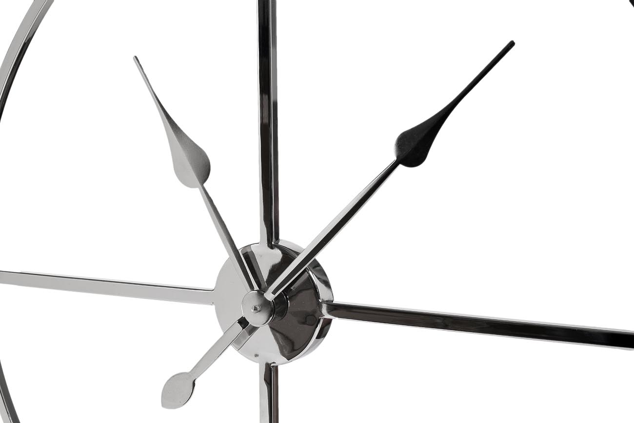 79MAL-5761-76NI Часы настенные цвет хром d76см