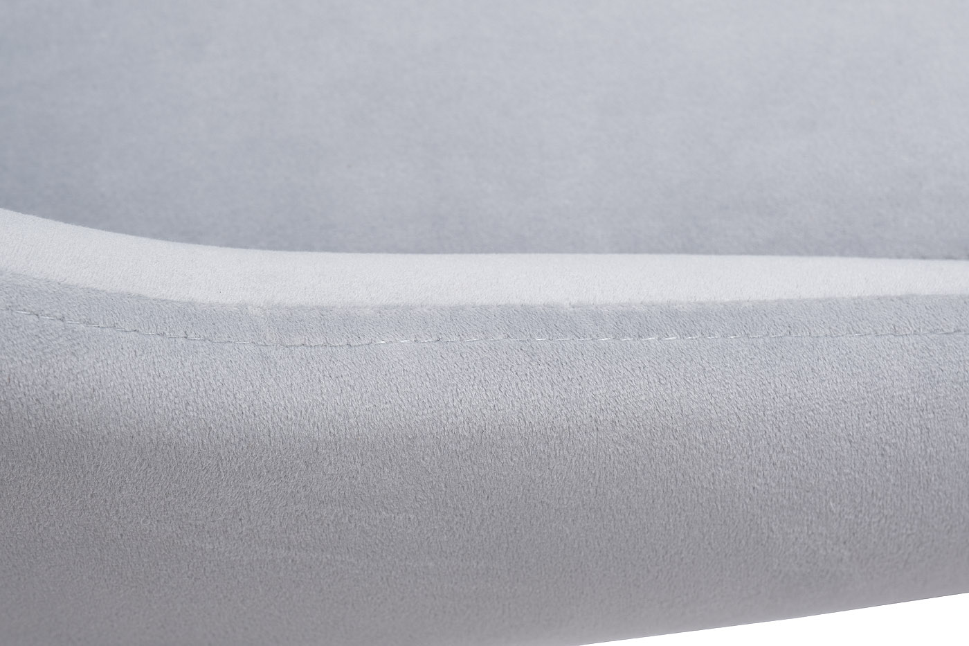 30C-1185 SER Стул велюр светло-серый 55*62*94см, ножки хром