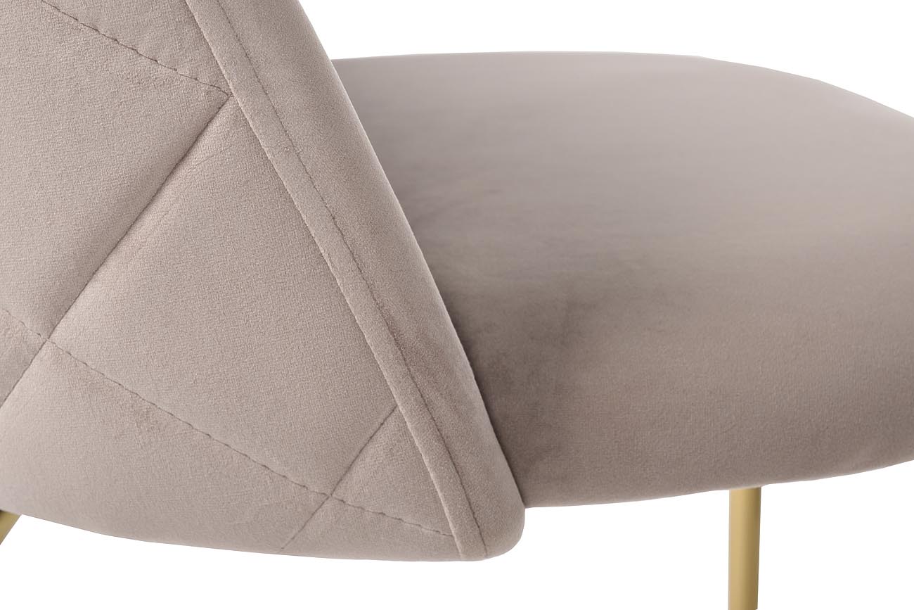 30C-301-1G BG Стул велюр бежевый, мет.ножки