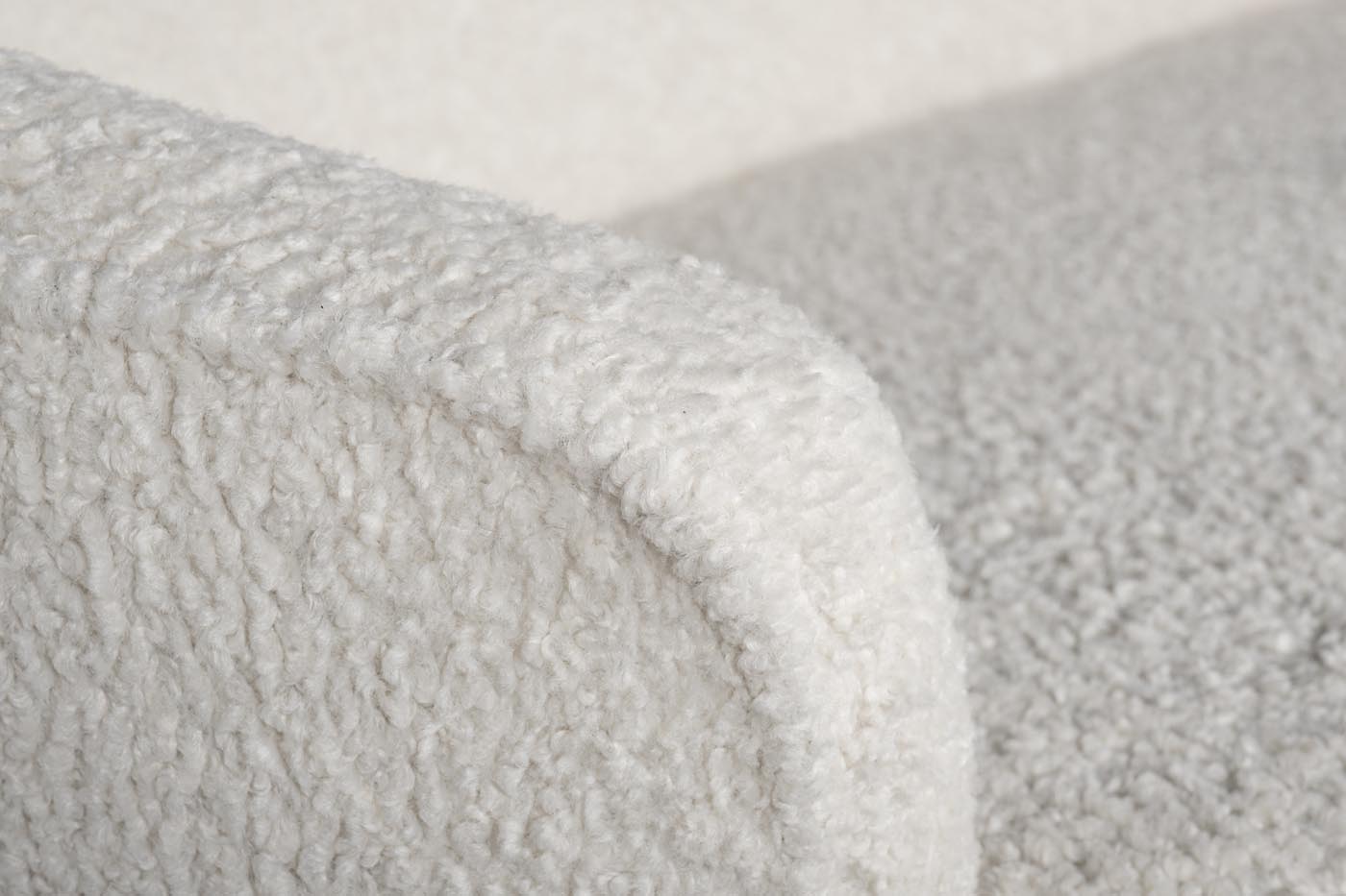 48MY-1289-L CRE Диван двухместный, иск.каракуль крем