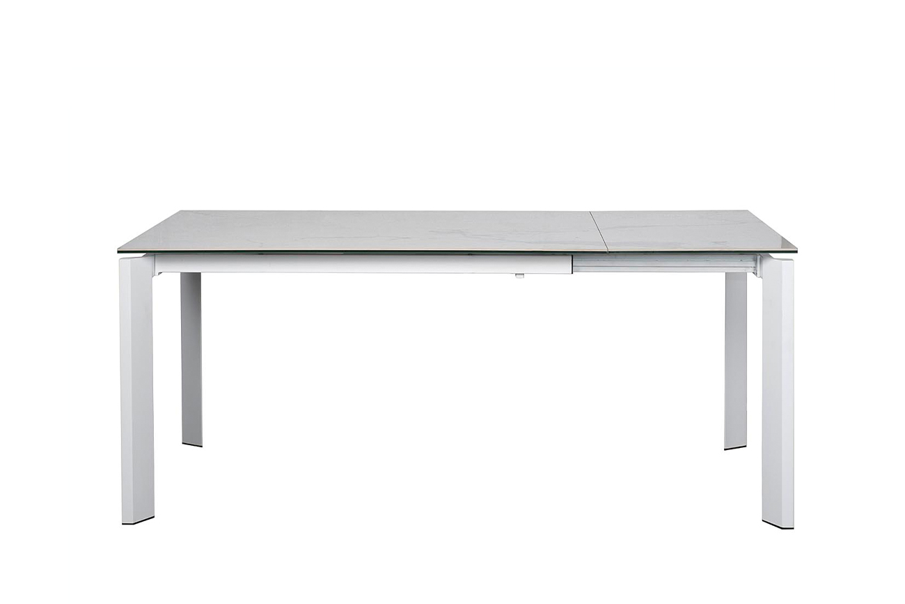 83MC-1948DT WH Стол обеденный раскл.керам.бел.