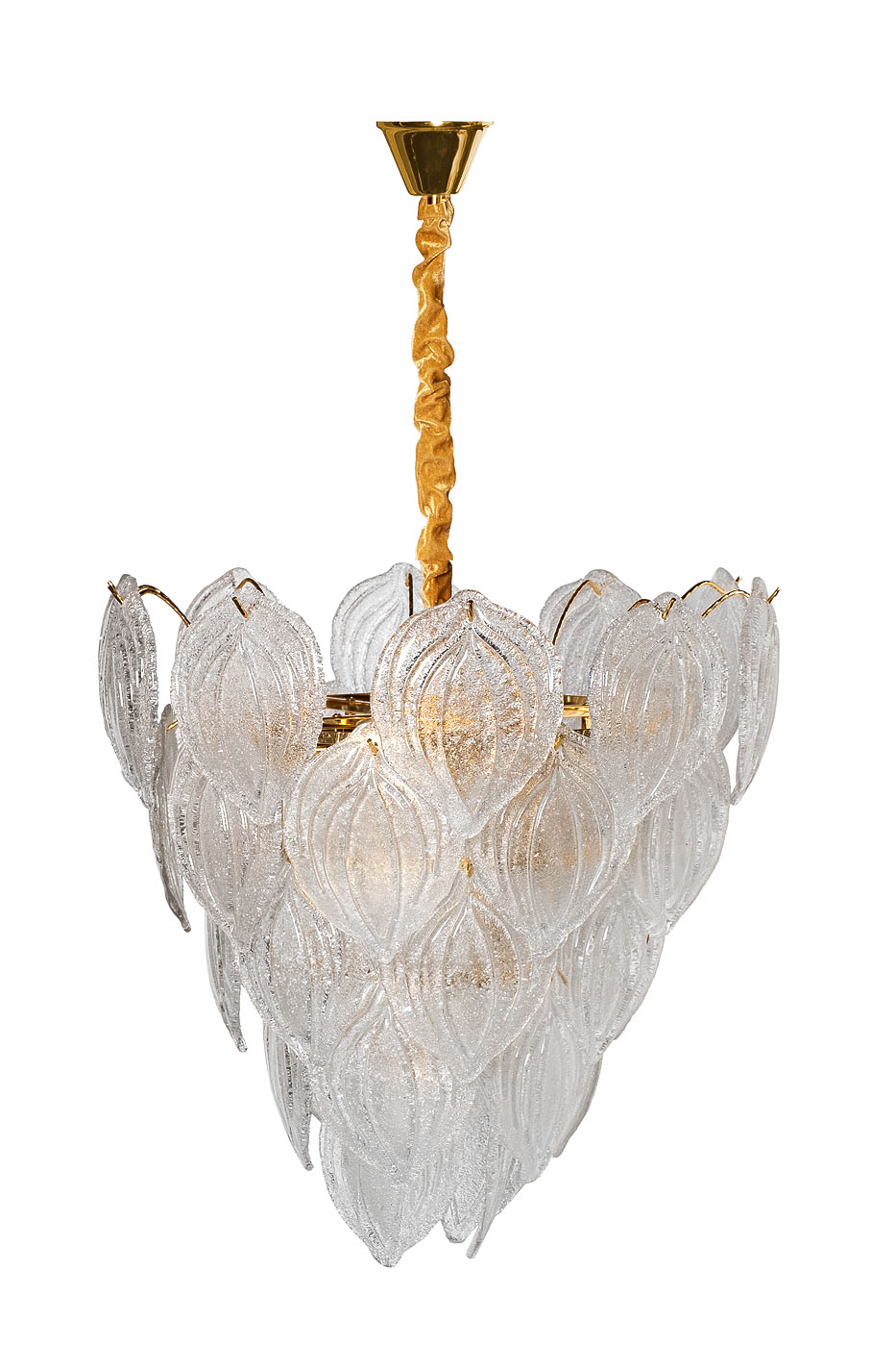 92EL-YG18498-10P Люстра латунь, стекло D.58*H.57см