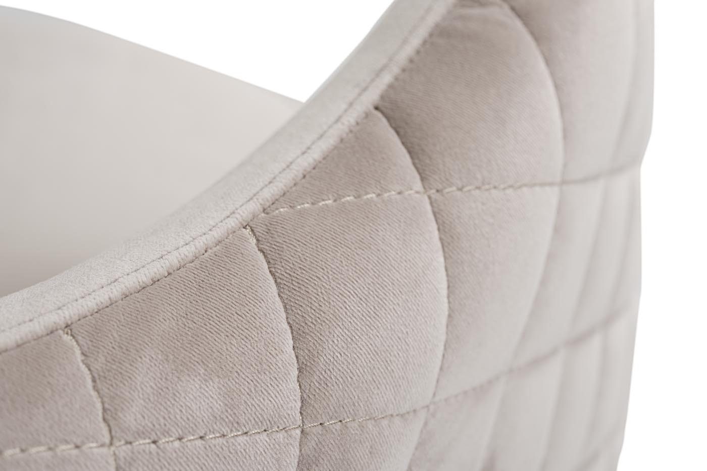 Кресло Verona вращающееся, велюр бежевый Bel09/ золото