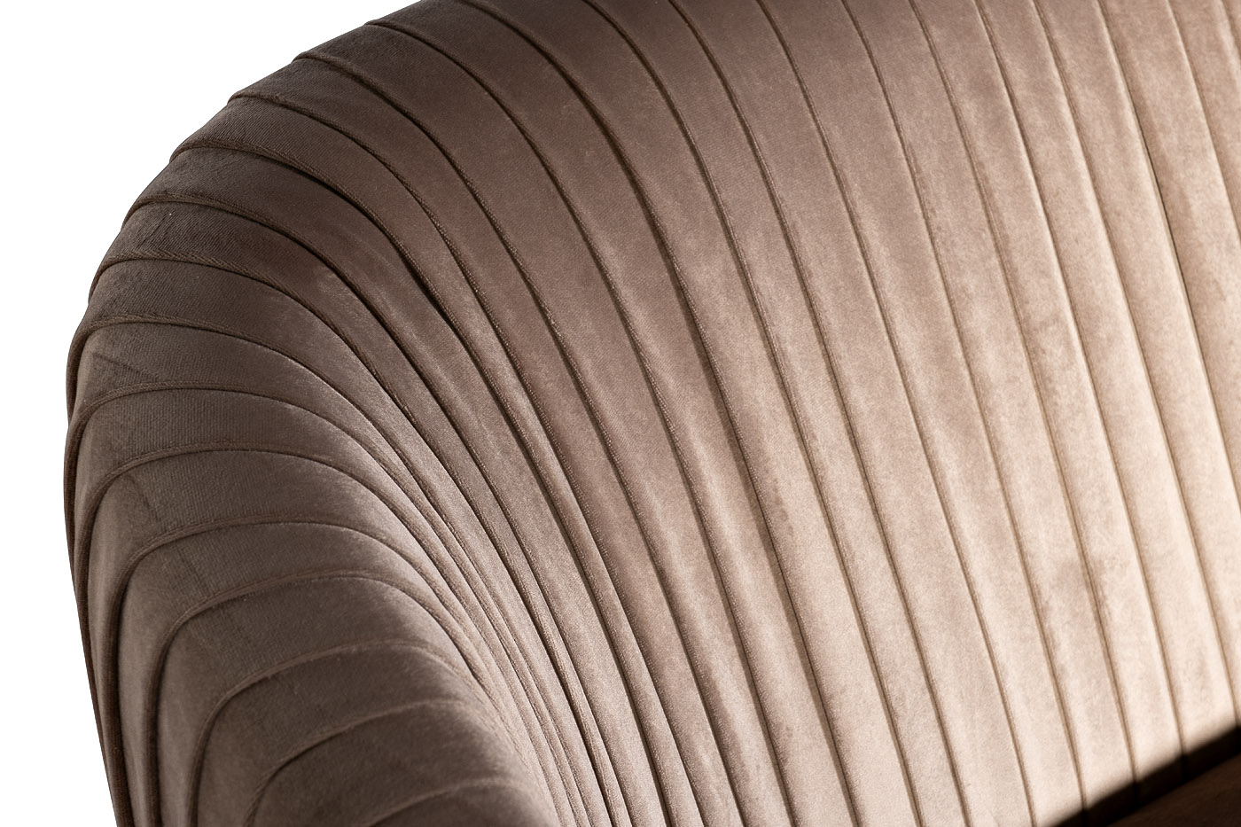 87YY-1890-3 BRN Диван трехместный, велюр серо-коричневый