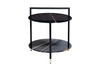 30B-871 BL Стол журнальный с полкой, черный