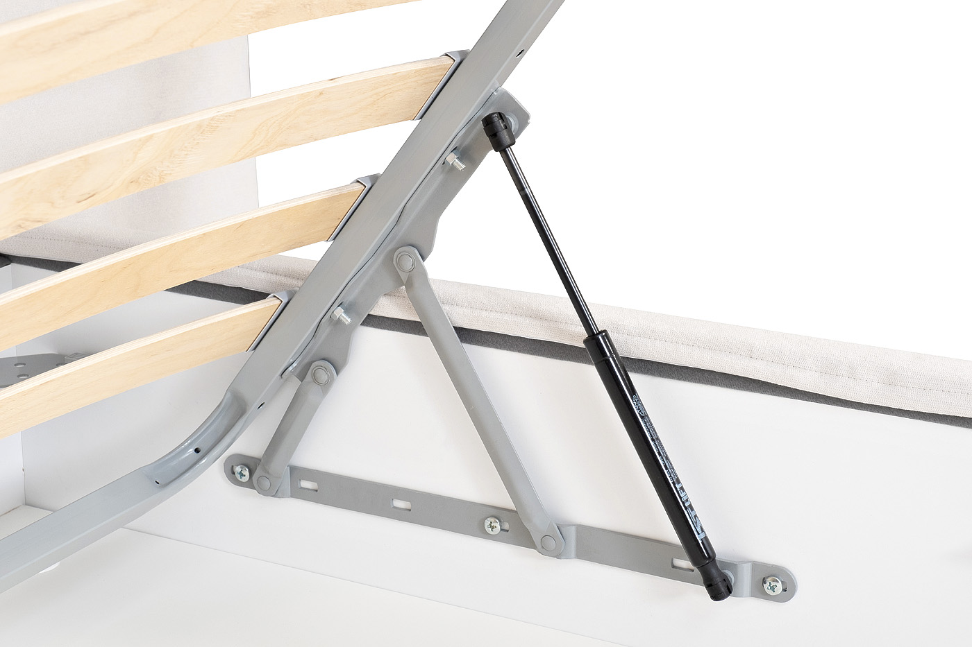 Кровать Como c подъем.мех. шенилл белый Miss01