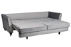 Диван Sorrento(K) 230M трехместный раскладной c кантом, велюр светло-серый Bel40+Bel40