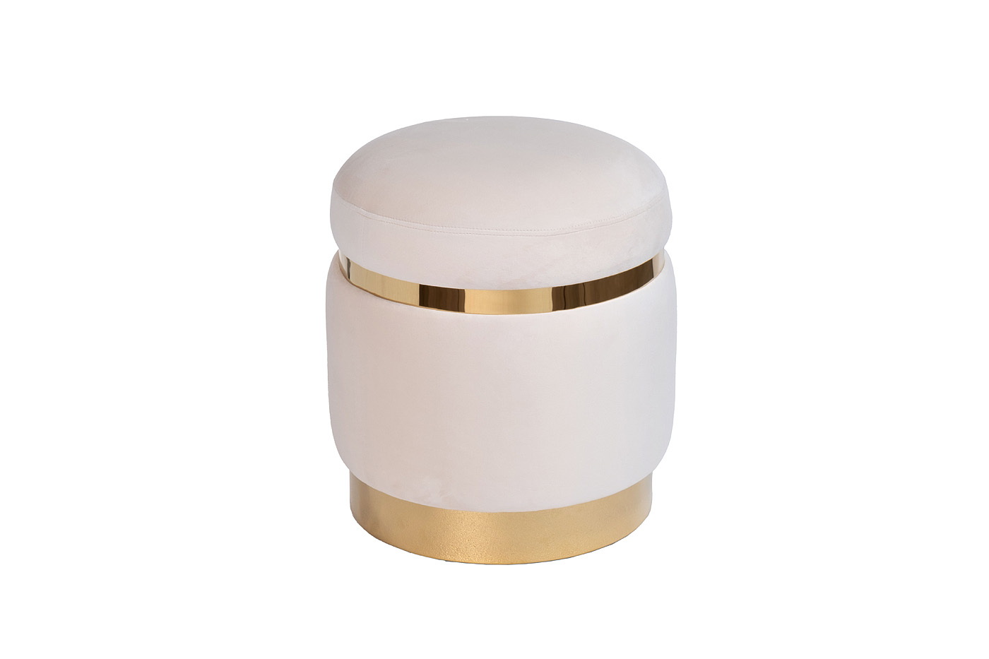 102AN-PUF-1913-KRE Пуф велюр кремовый