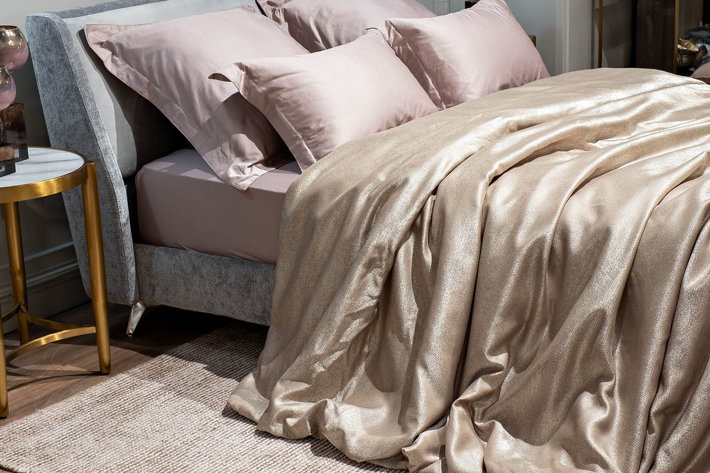 121GD-FIJI BEG-POKR BEG-Покрывало FIJI бежевое