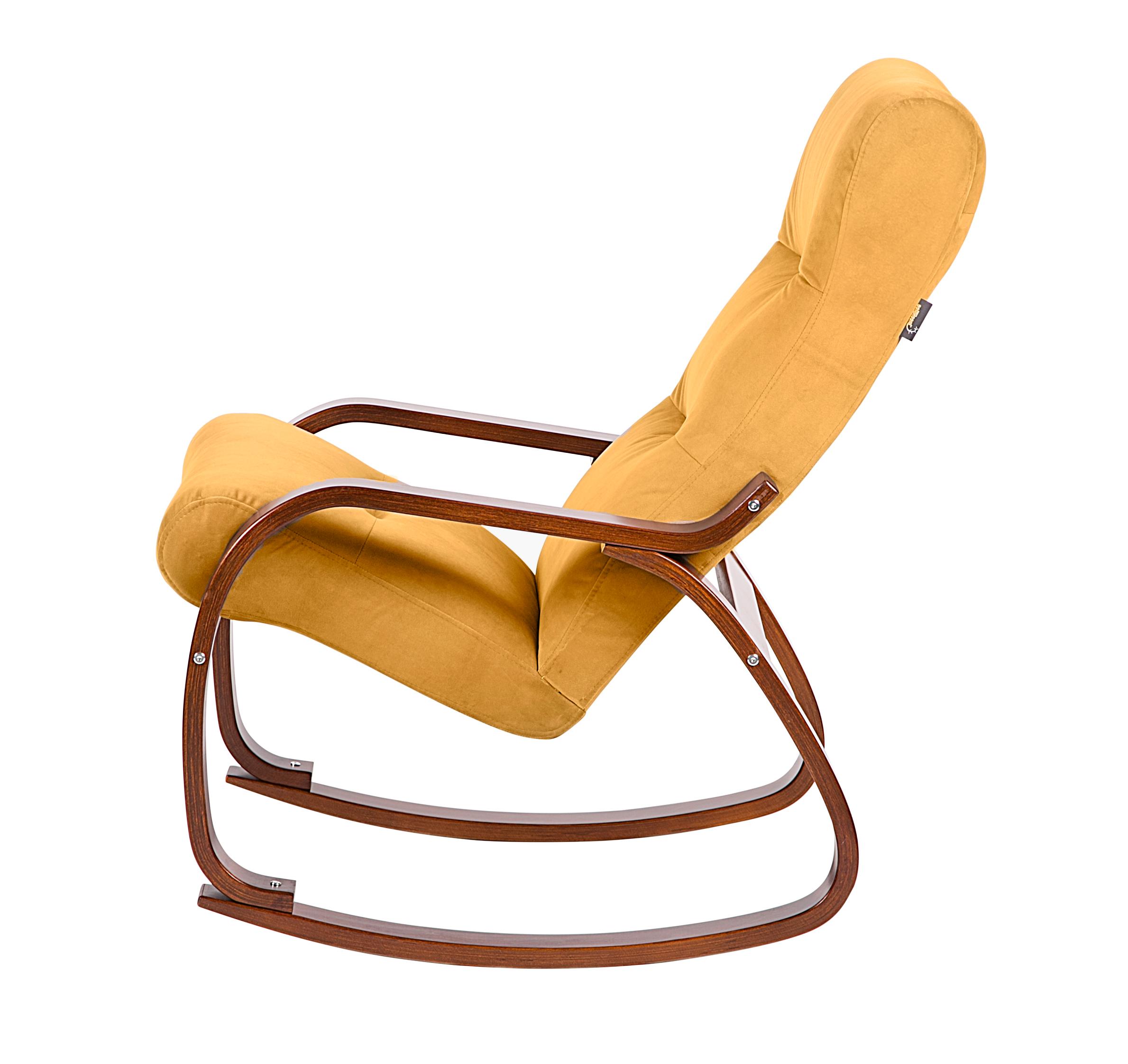 кресло-качалка Гарда фреш 23 охра каркас Вишня