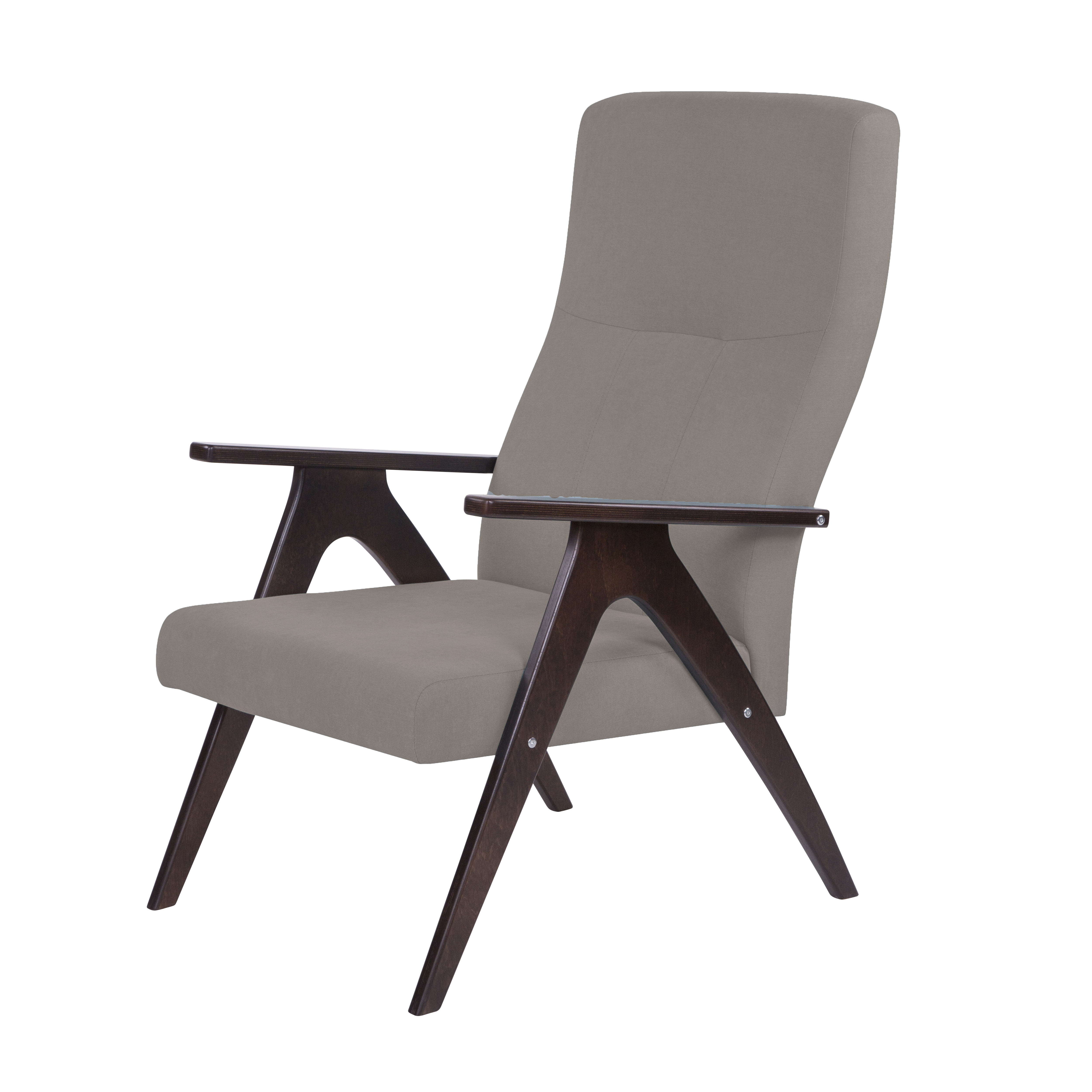 кресло Оскар фреш 04 бежевый каркас Орех