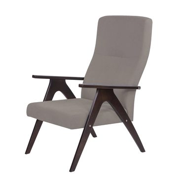  Кресло Оксола  фреш 04 бежевый каркас  Орех