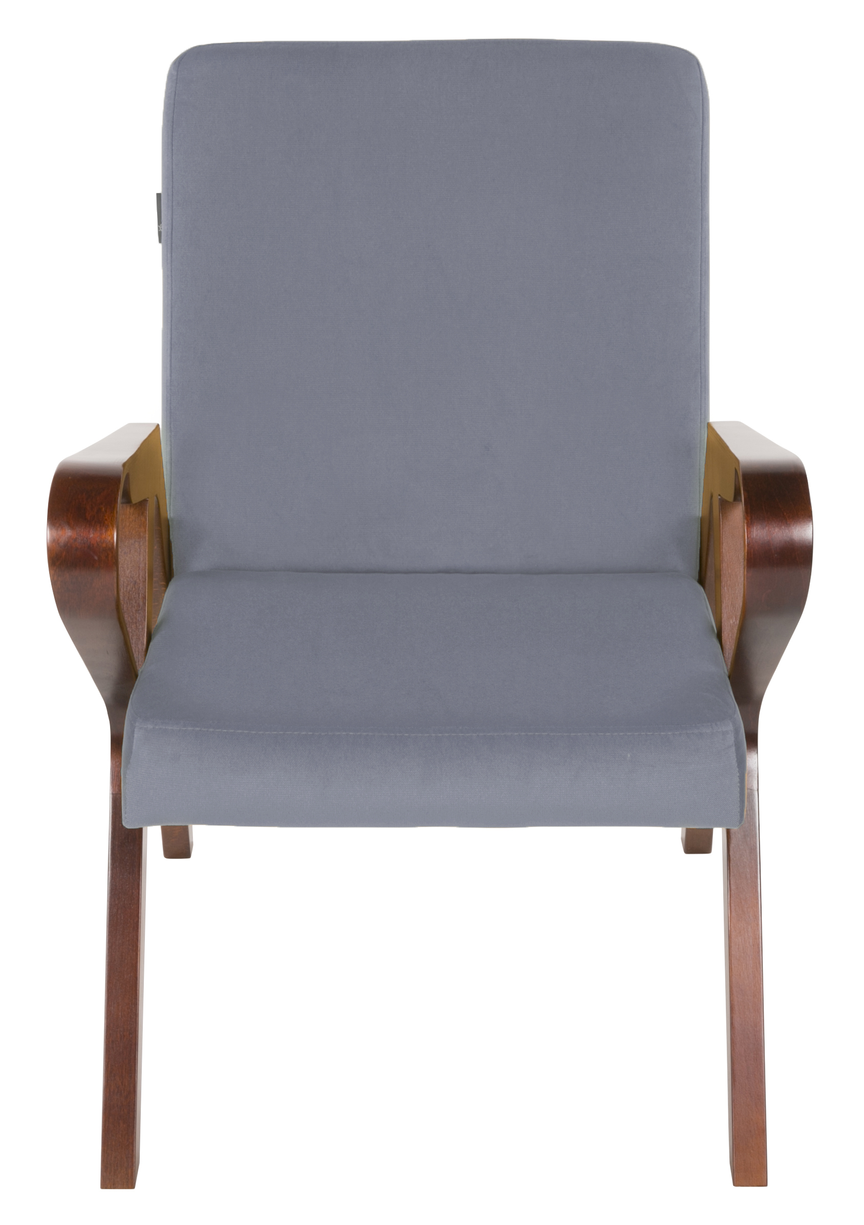 кресло Форест Фреш 12 светло-серый каркас Вишня