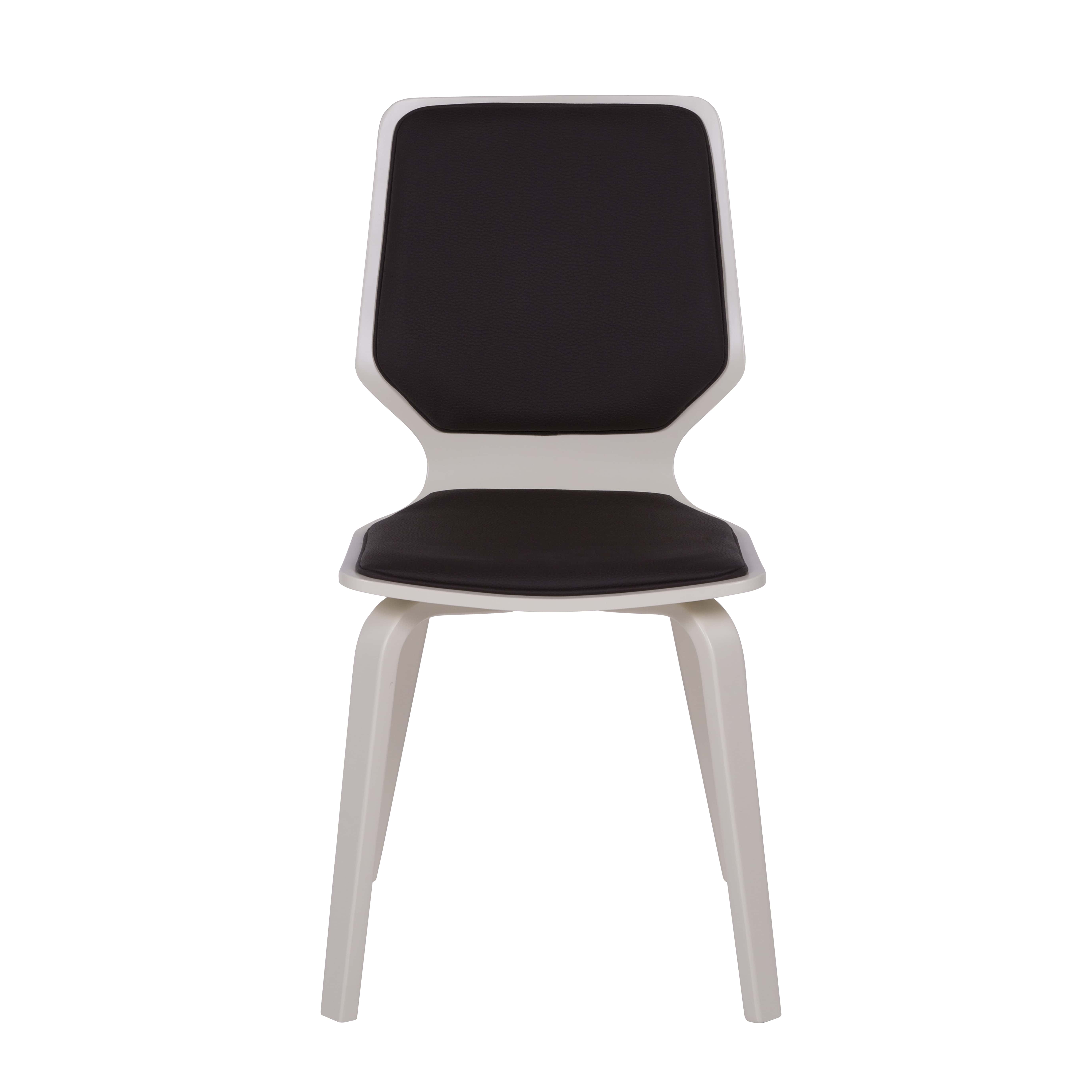 стул Бертран Экокожа шоколад каркас Бежевый