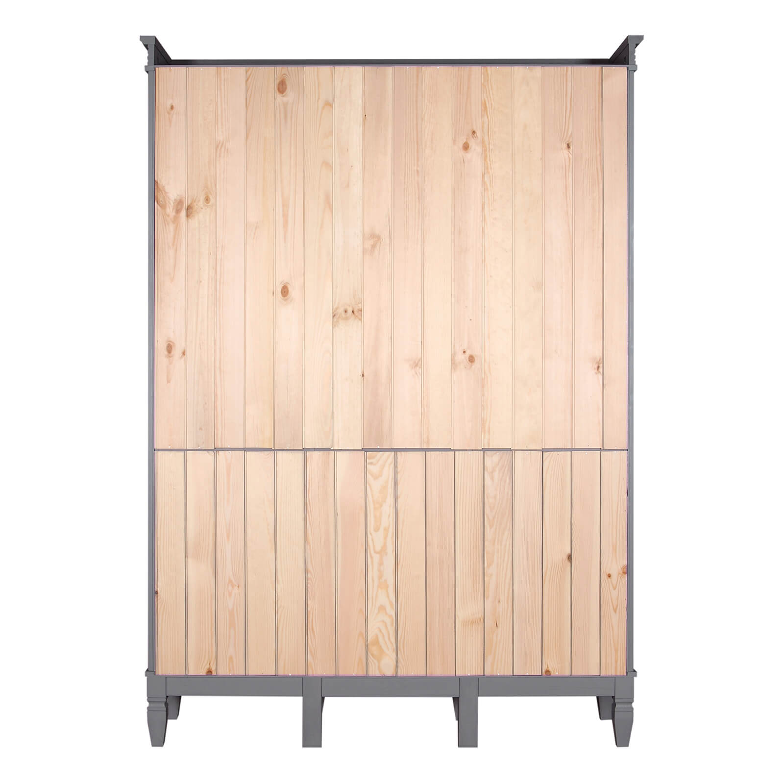 Стеллаж с 15 полками массив сосны "Ольса" 330/000 (серый 7042)