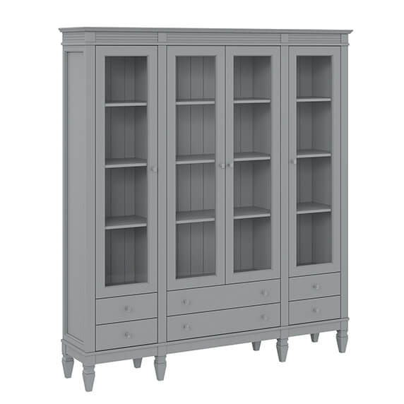 (4.2.2) Стеллаж с 6 ящиками "Ольса" 404/006 (серый 7042)