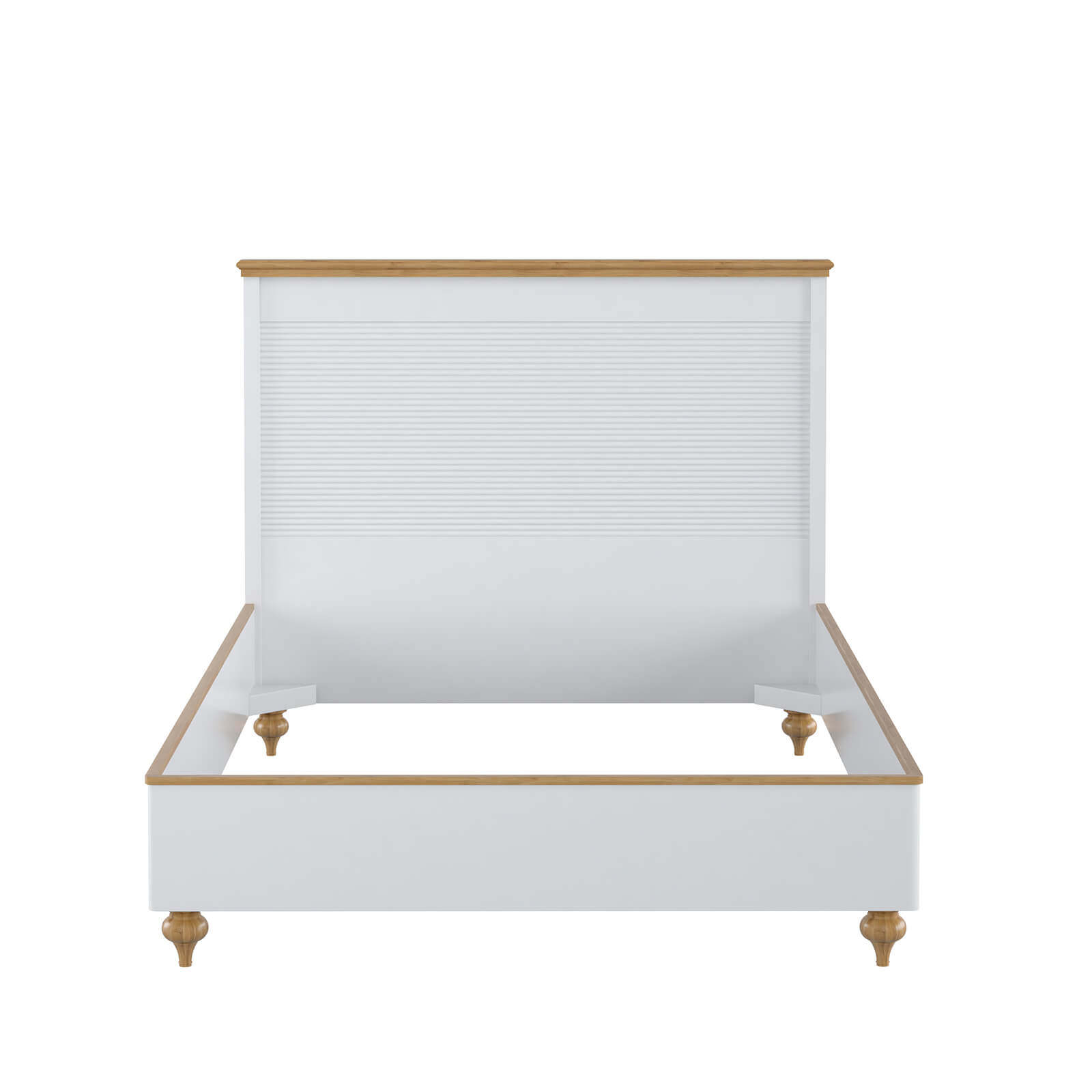 Кровать белая сосна "Рандеву" 1600 (белый лак/антик-24)