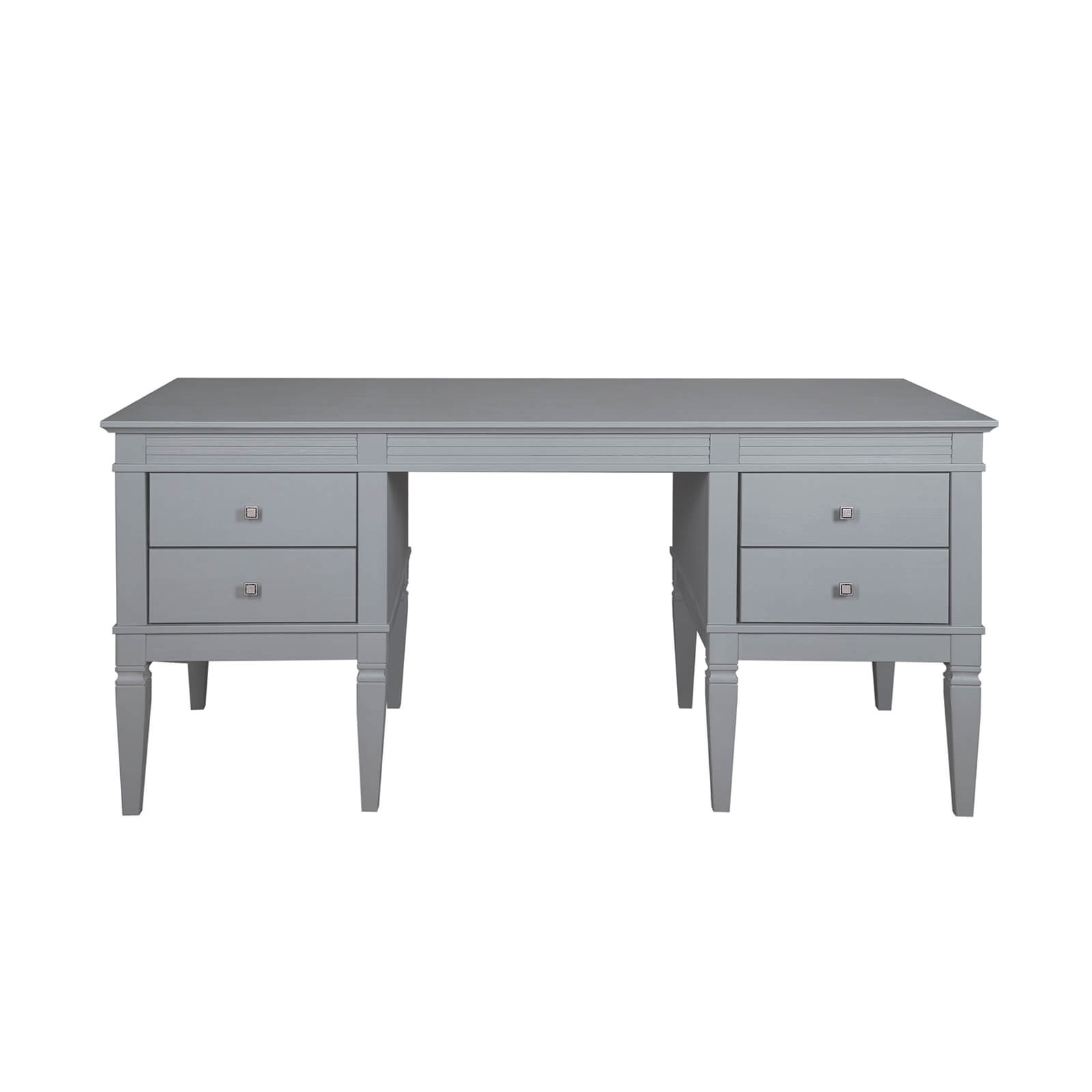 Стол письменный из дерева с 4 ящиками "Ольса" 204 (серый 7042)