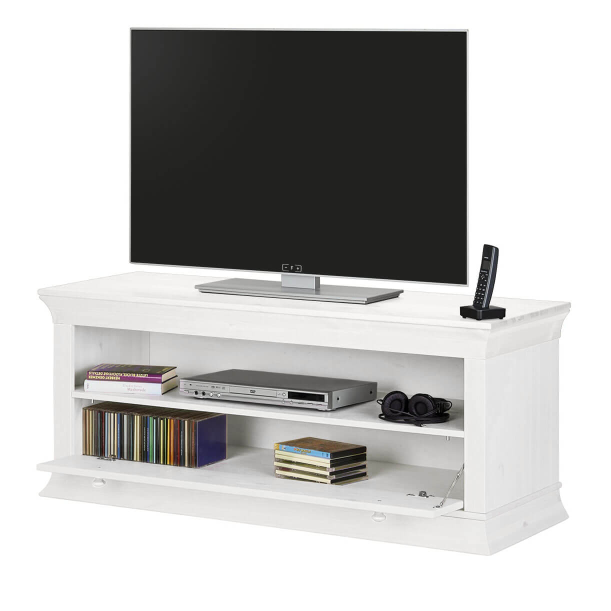 Тумба для ТВ "Бостон" (белый воск)